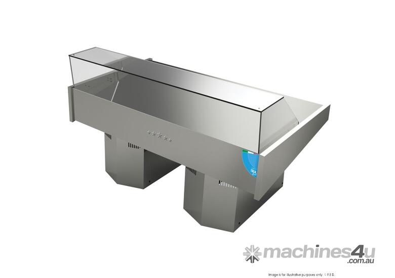 Multiplexable Serve-over Refrigerated Fish Open Display - FSG2000