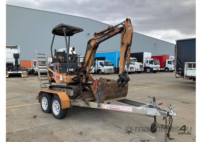 caption 2010 Case CX18BS-2 Excavator & Trailer