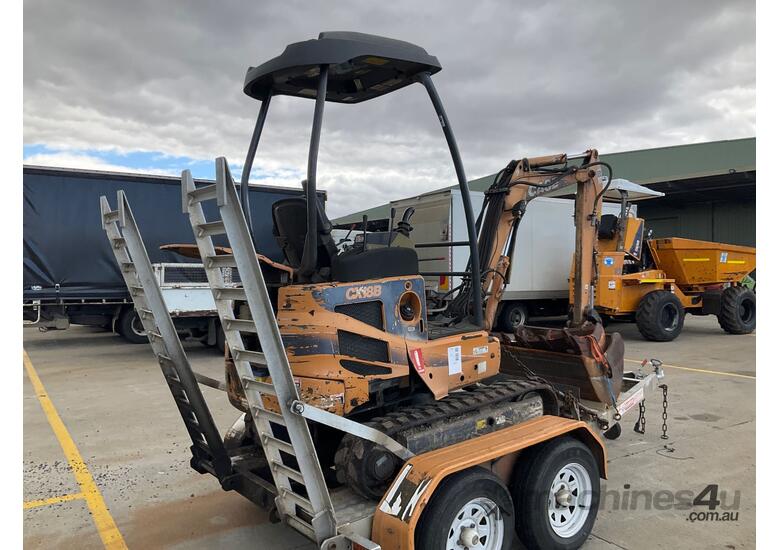 caption 2010 Case CX18BS-2 Excavator & Trailer