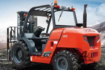   Heli 2.5ton Compact 4WD All Terrain Forklift / 3.7m lift / Diesel