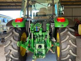 John Deere 4WD Tractor with Bucket & Hay Forks-As New - picture0' - Click to enlarge