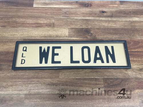 caption QLD Personalised Number Plate - ‘WE LOAN’