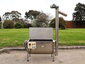 Stainless Steel Ribbon Mixer Tank with Screw Auger - 250L - picture0' - Click to enlarge