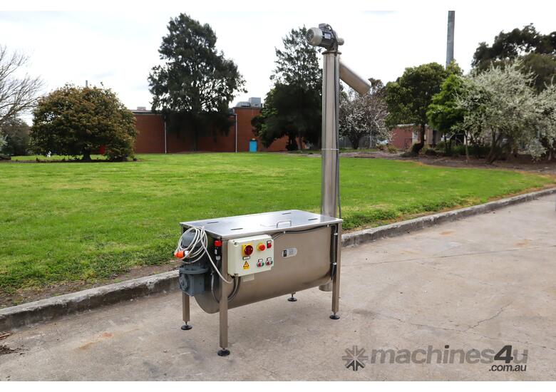 Stainless Steel Ribbon Mixer Tank with Screw Auger - 250L