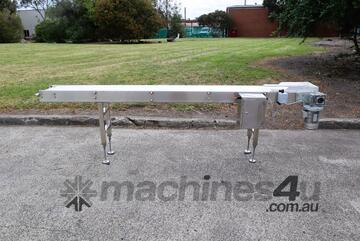 Stainless Steel Motorised Belt Conveyor - 2.8m Long