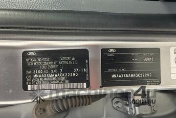 2016 Ford Everest Trend Diesel