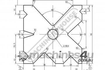 DB95-3200 95mm Die Block Pressbrake Tooling 95mm Square x 3200mm Long Suits MetalMaster, Amada & Eur