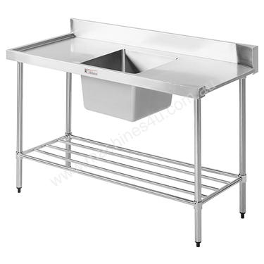 Simply Stainless 1200x600mm Dish Wash Inlet Bench