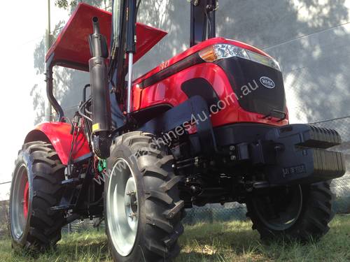 WHM 53HP 4WD Tractor with 4:1 Self Levelling Front End Loader