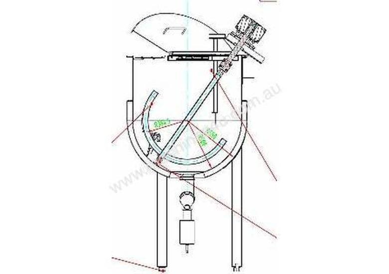 caption Jacketed 1,200L 'J-Style' Cooker Kettle