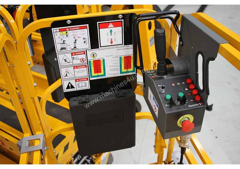 caption Haulotte 7.77 Metre Electric Scissor Lift