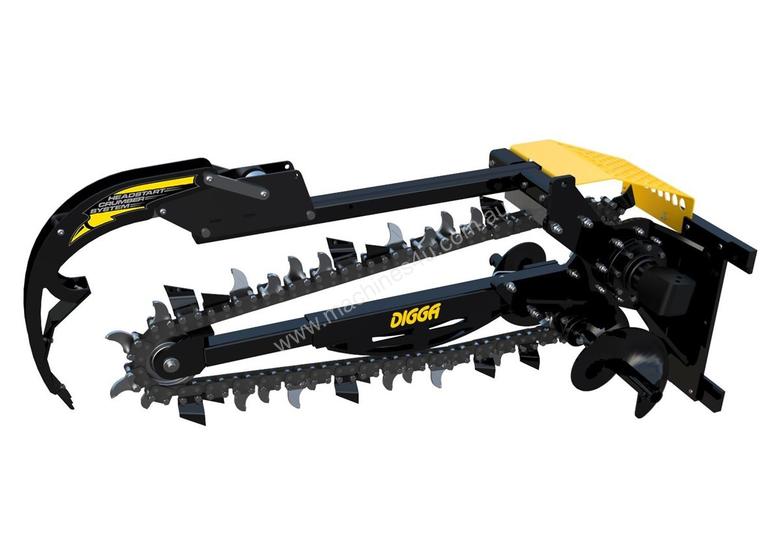 caption NEW DIGGA SKID STEER HYDRIVE XD TRENCHER