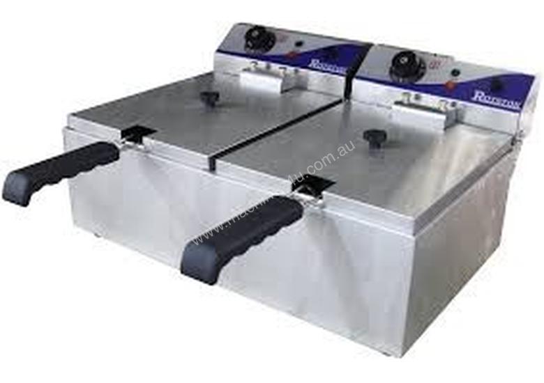 caption Royston Double Basket Fryer - 15 amp