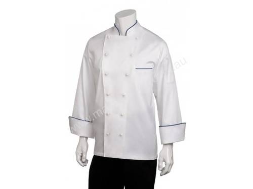 Chef Works ECCA-WHT Carlton Premium Cotton Chef Jacket White
