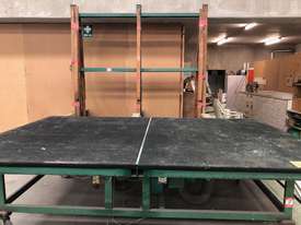 Glass Cutting Table & 2 x Free Fall Racks - picture0' - Click to enlarge