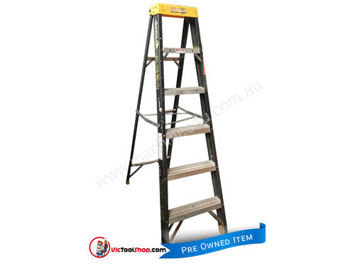 6' Step Ladder Gorilla Fiberglass Industrial Single Sided 1.8 meter