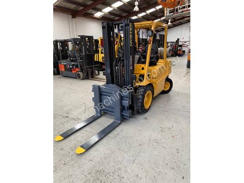 Refurbished LPG 3.5T container mast Hyster WITH rotating fork clamp