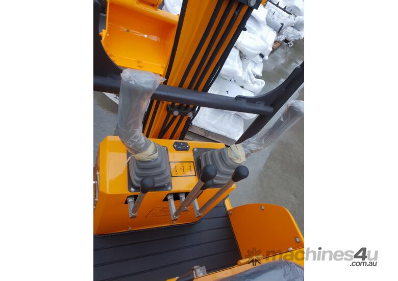 caption Mini excavator New model rhino xno8 with all attachments