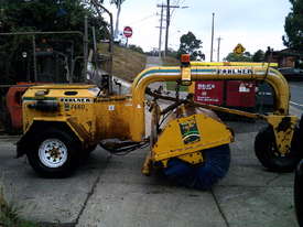 tow behind sweeper , 2cyl diesel , remotes , ex council , new broom - picture0' - Click to enlarge