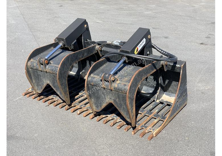 caption Skid Steer 1650mm Rock Grapple Bucket