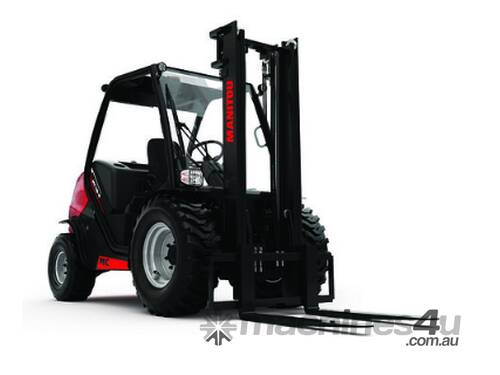 1.8tons Manitou rough terrain forklift with triplex free-lift container mast