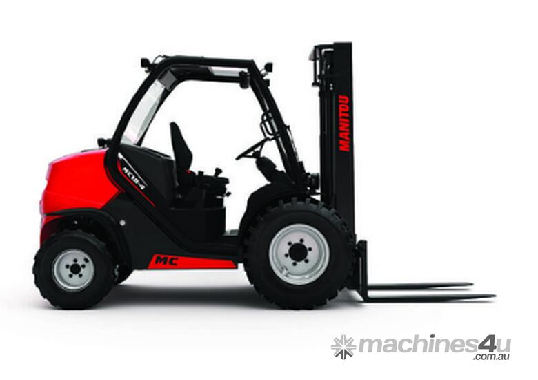 1.8tons Manitou rough terrain forklift with triplex free-lift container mast