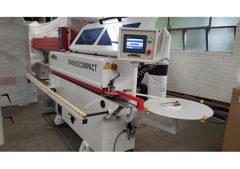 caption USED RHINO R4000S COMPACT HOT MELT EDGEBANDER *AVAIL NOW*