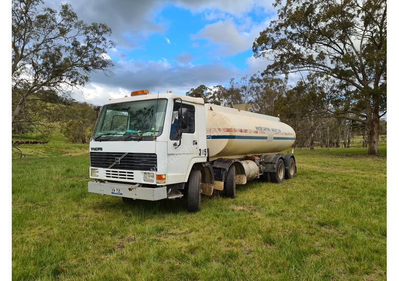 caption Volvo Bogie Drive Twin Steer Water Truck