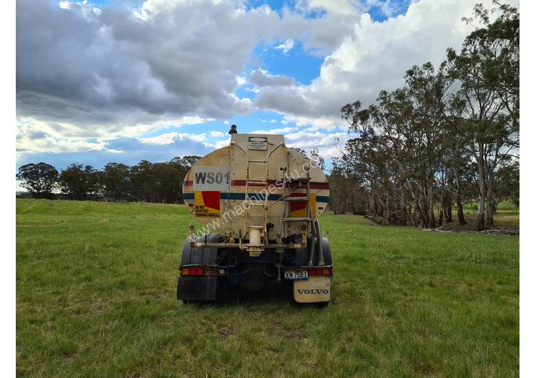 caption Volvo Bogie Drive Twin Steer Water Truck