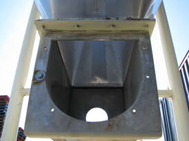 Large Stainless Steel Hopper Tank Vat Day Bin - 2800L - picture2' - Click to enlarge