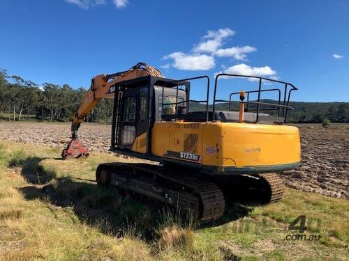 Used 2014 Sany SY235C Excavator with Randalls Grapple