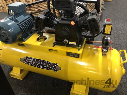 EMAX WS4112 3PHASE 4HP COMPRESSOR HEAVY DUTY INDUSTRIAL WORKSHOP SERIES FREE AUST METRO FREIGHT