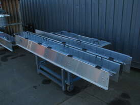Contech Stainless Steel Belt Conveyor Set - 10m and 2.3m Long - picture0' - Click to enlarge
