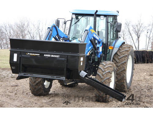 caption Auger Bucket for Concrete, Sand, Gravel, Asphalt, Grain, Feeds 0.4 to 0.6 cu.m $9650 to $10350