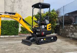 U17 Yuchai Mini Excavator 1.7T Zero Swing, Dash 9 Model Now Available!