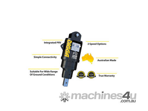 caption Digga 2 Speed High Flow Auger Drives To Suit Machines 15-22T