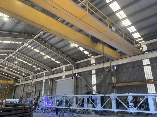 For Auction: Eilbeck Overhead Crane with Hoist