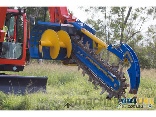 Trencher - Auger Torque MT900 with 150mm Combi Chain and Uni Hitch