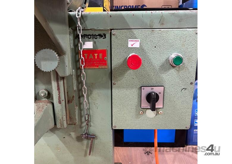 caption *Pre-Loved* Single Pin Boring Machine / Mortiser 415V by Tate