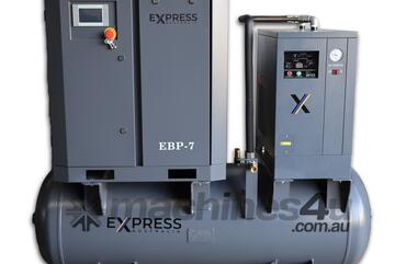 Screw Compressor Package 5.5kW (7HP) with tank and dryer (26.5 cfm)