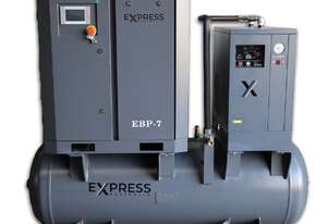 Screw Compressor Package 5.5kW (7HP) with tank and dryer (26.5 cfm) Screw Compressor Package 5.5kW (7HP) with tank and dryer (26.5 cfm)