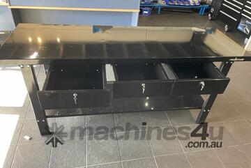 Work Bench Steel 2000mm 3 draws/shelf