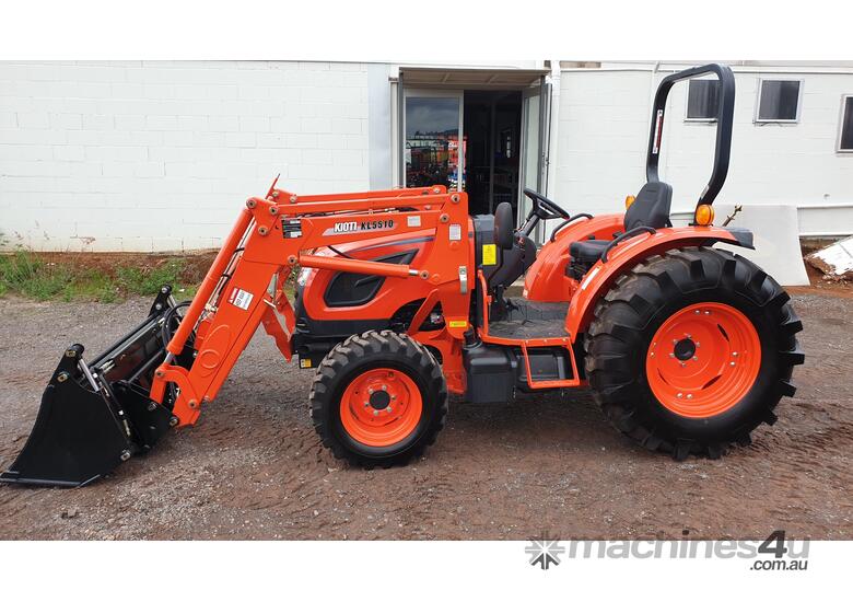 caption Kioti DK5810 HST Tractor With 4in1 Bucket