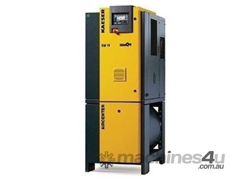 caption New Kaeser Screw Compressor 9kw SM16 Air Centre - Built in Dryer & Tank - German E