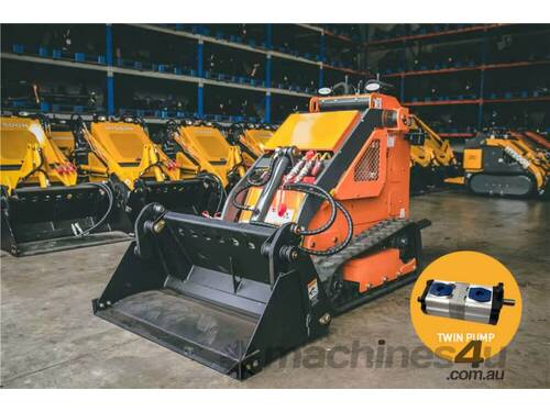 caption M23 Mini Loader / Mini Skid Steer (Track + Twin Pump) 860mm Wide