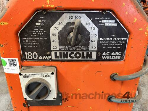 Lincoln 180 Amp AC ARC Welder