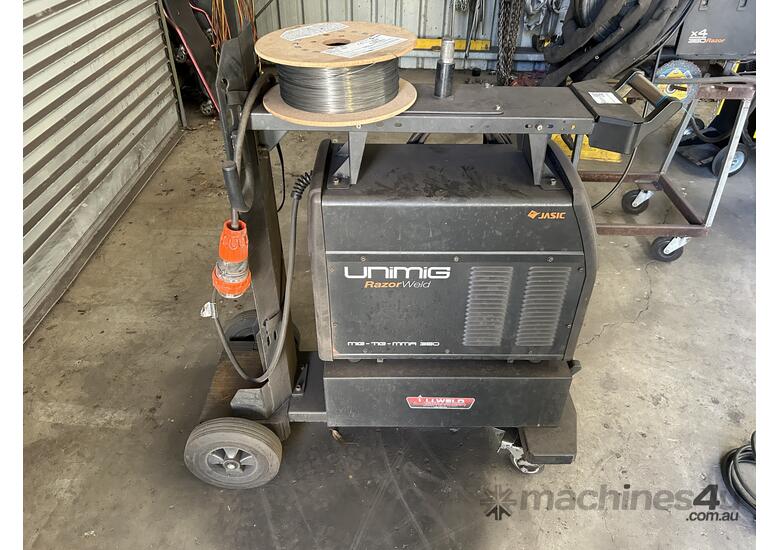 Used jasic Jasic Unimig Razorweld 350 Welder and Wire Feeder Welding