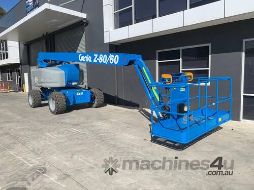 caption Used Genie Z80/60 Knuckle Boom | 80FT | 4WD | 3,175 Hours | Fully Certified & 3-Month Warranty