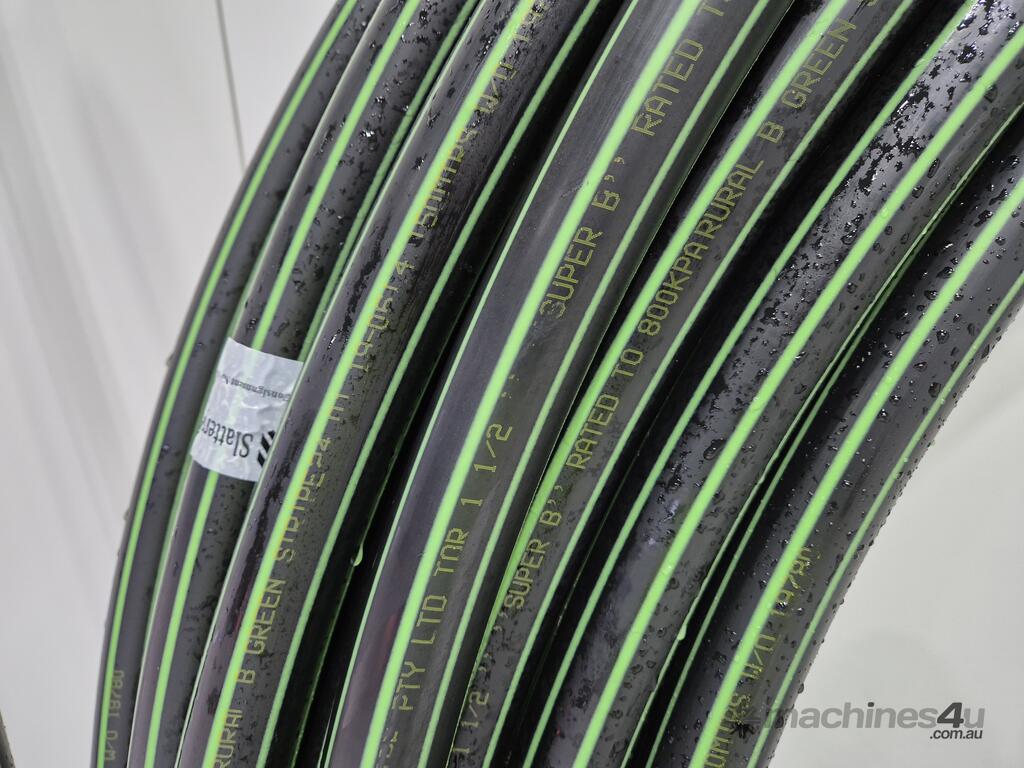 Used Green Stripe Poly Pipe in Machines1, NSW