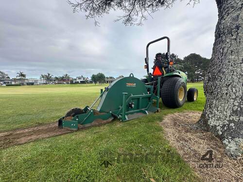caption RTS400 Root Saw - Game Changer for Deep Bedded Root Cutting! Made in NZ